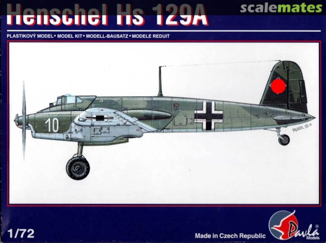 Boxart Henschel Hs 129A 72004 Pavla Models Boxart Henschel Hs 129A 72004 Pavla Models