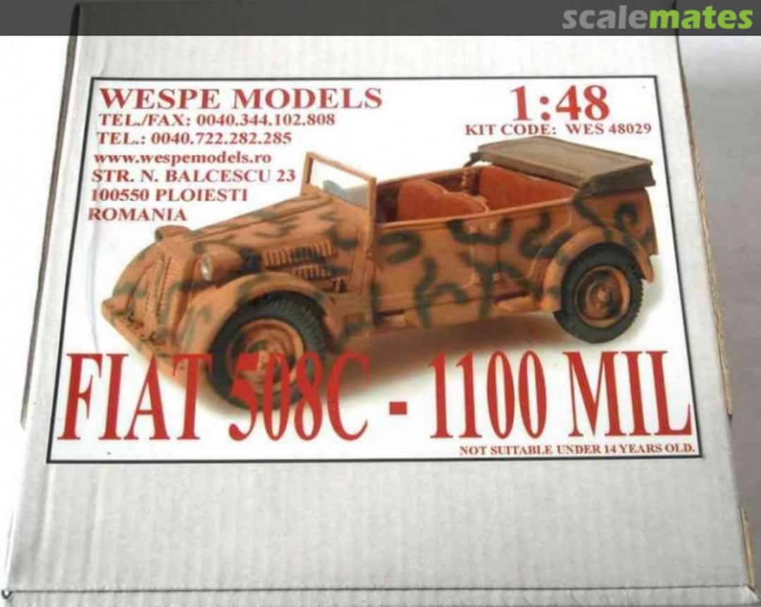 Boxart Fiat 508C - 1100 MIL WES 48029 Wespe Models Boxart Fiat 508C - 1100 MIL WES 48029 Wespe Models