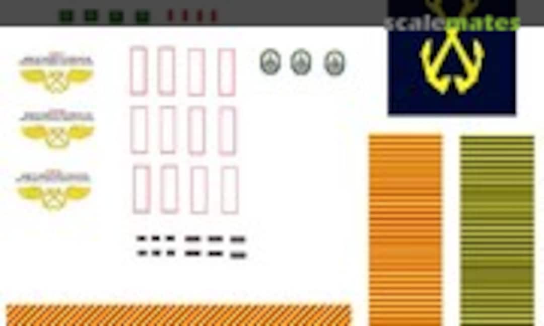 1:350 USS Bonhomme Richard LHD-6 Hangar Bay Decal Set (David's Scale Models LHD-6-HB-350) LHD-6-HB-350