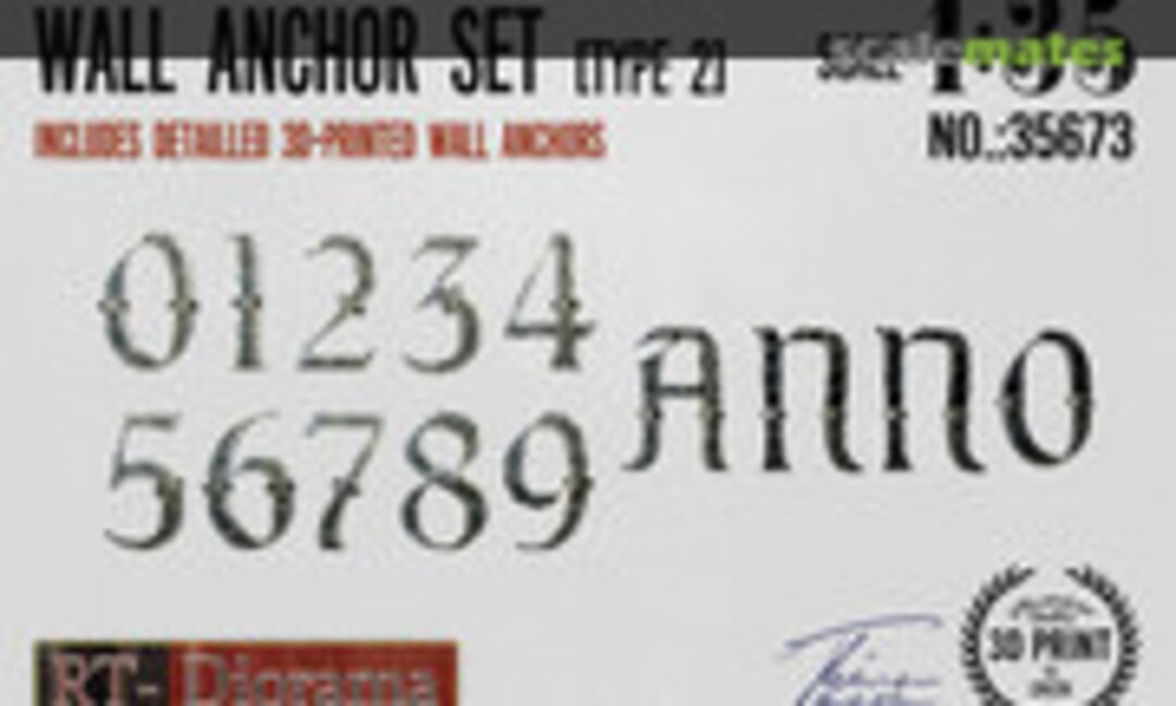 1:35 Wall Anchor Set (Type 2) (RT-Diorama 35673) 35673