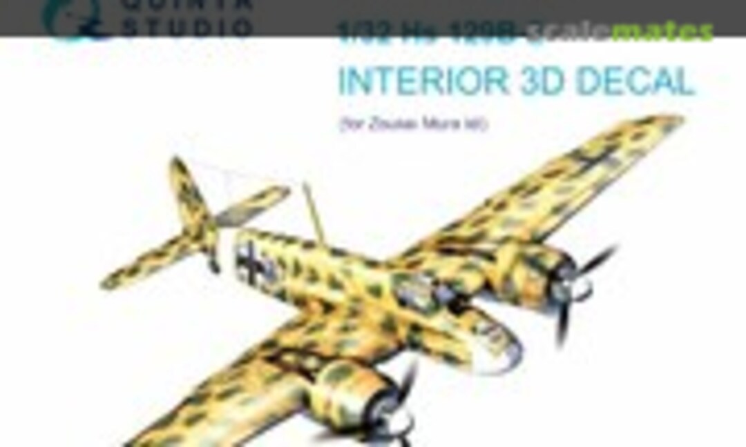 1:32 Hs 129B-2 interior 3D decals (Quinta Studio QD32129) QD32129