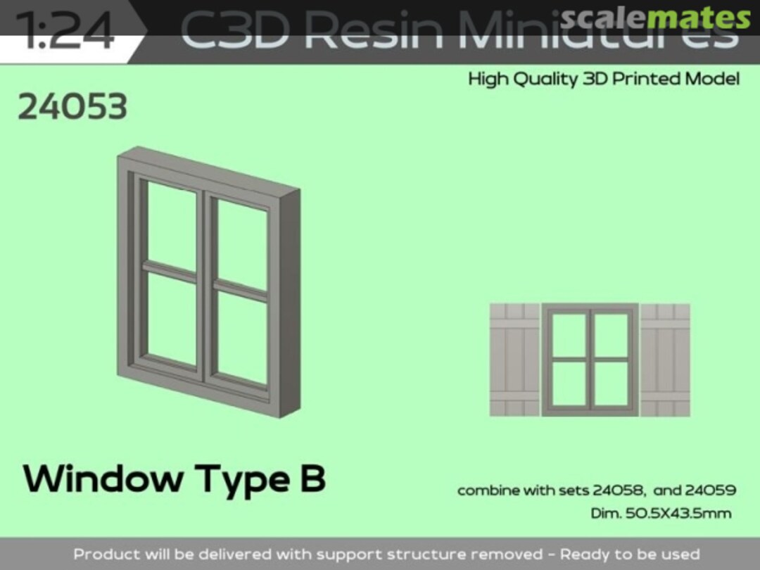 Boxart Window Type B 24053 C3D Resin Miniatures Boxart Window Type B 24053 C3D Resin Miniatures