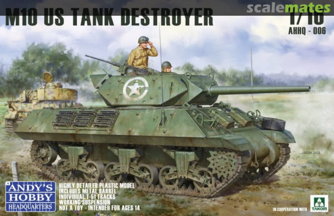 Boxart M10 US Tank Destroyer AHHQ - 006 Andy's Hobby Headquarters