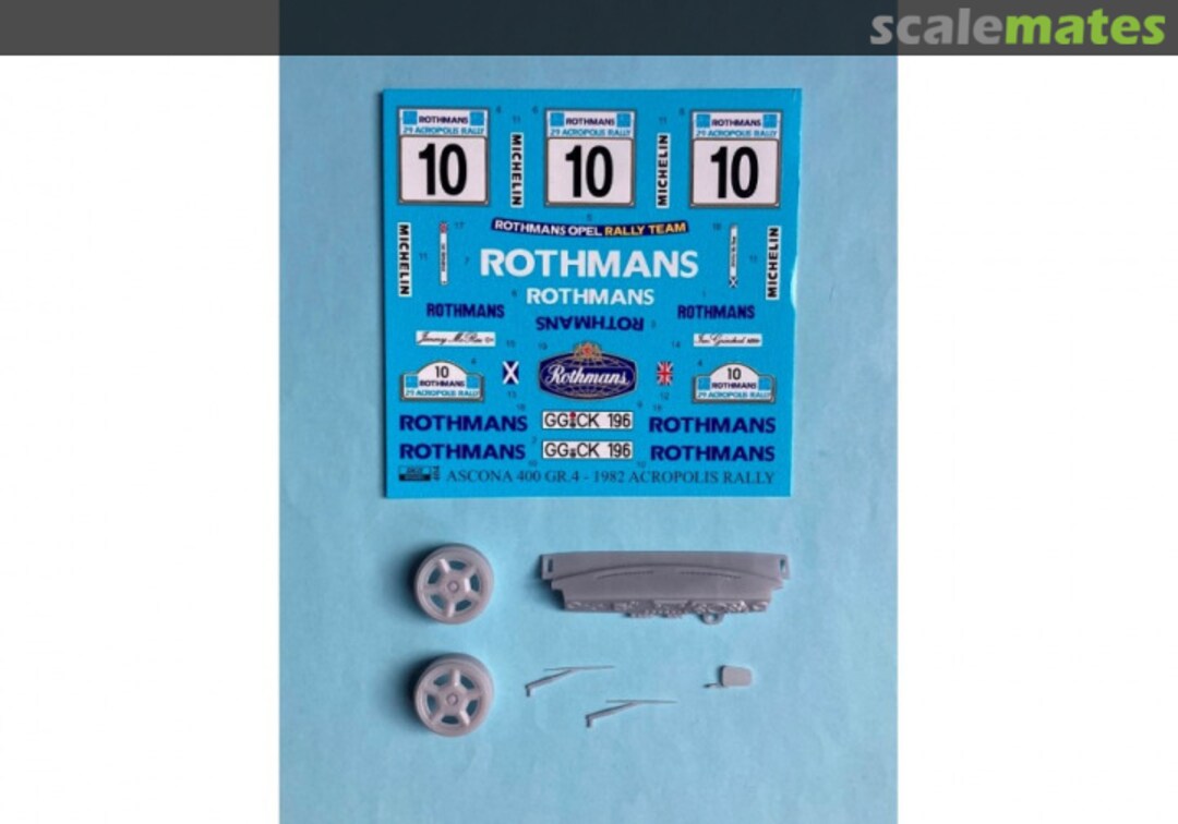 Contents Transkit – Opel Ascona 400 - 1982 Acropolis Rally 404 REJI Model Contents Transkit – Opel Ascona 400 - 1982 Acropolis Rally 404 REJI Model