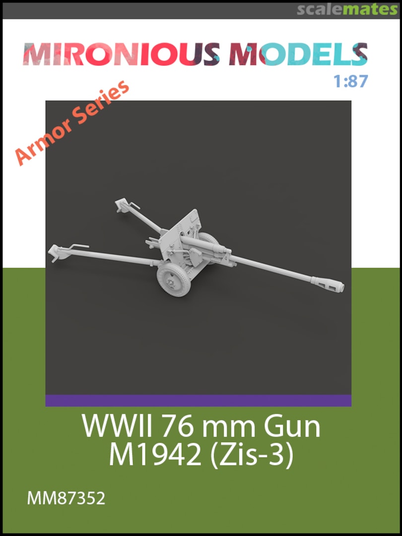 Boxart WWII 76mm Gun M1942 (Zis-3) MM87352 Mironious Models Boxart WWII 76mm Gun M1942 (Zis-3) MM87352 Mironious Models