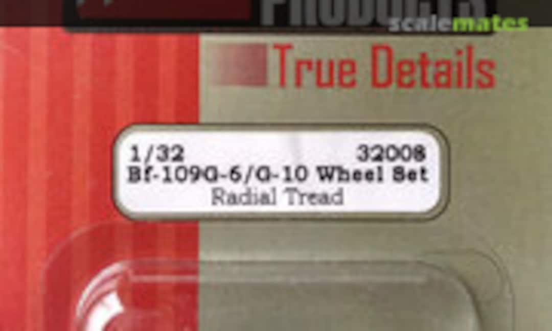 1:32 Bf109G-6 / Bf109G-10 Wheel Set (True Details 32008)