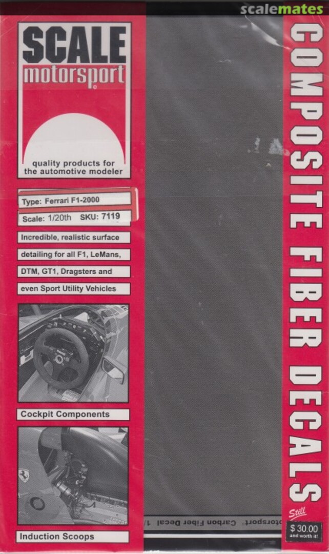Boxart Ferrari F1-2000 CF Template set 7119 Scale Motorsport Boxart Ferrari F1-2000 CF Template set 7119 Scale Motorsport