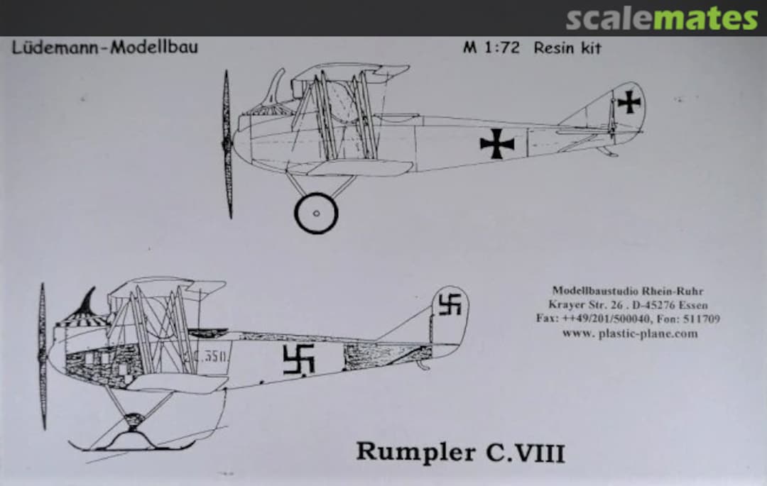 Boxart Rumpler C.VIII LR110 Lüdemann-Modellbau Boxart Rumpler C.VIII LR110 Lüdemann-Modellbau