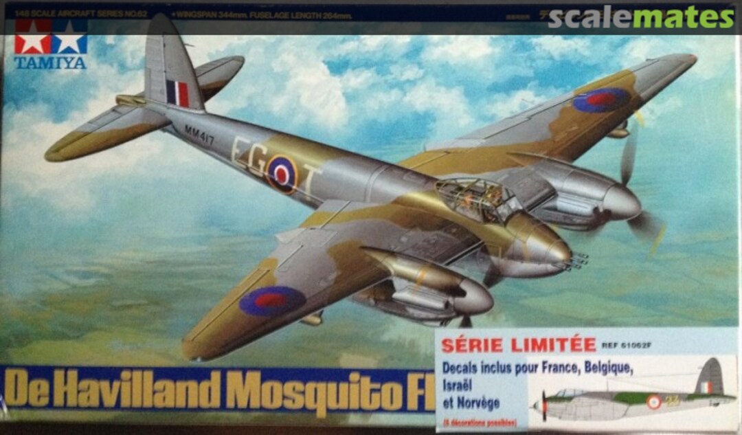 Boxart De Havilland Mosquito FB Mk.VI/NF Mk.II 61062F Tamiya Boxart De Havilland Mosquito FB Mk.VI/NF Mk.II 61062F Tamiya