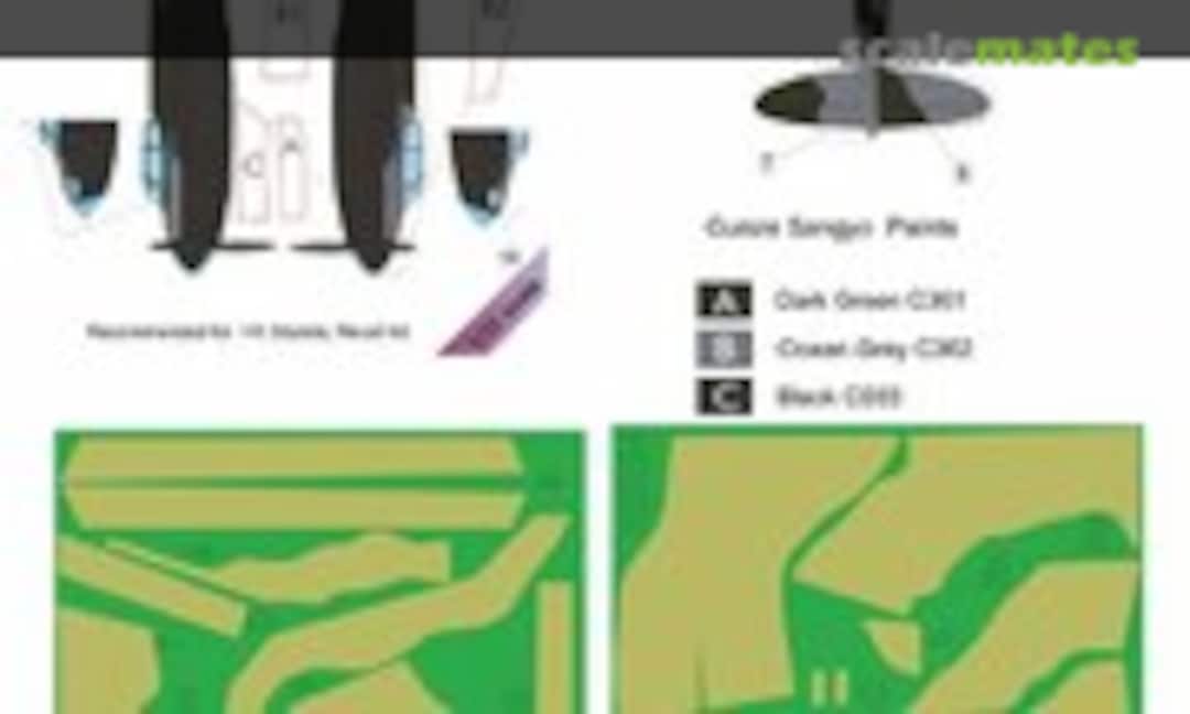 1:32 De Havilland Mosquito Mk.IV Camouflage Painting Mask Pt.II (LF Models M3234) M3234