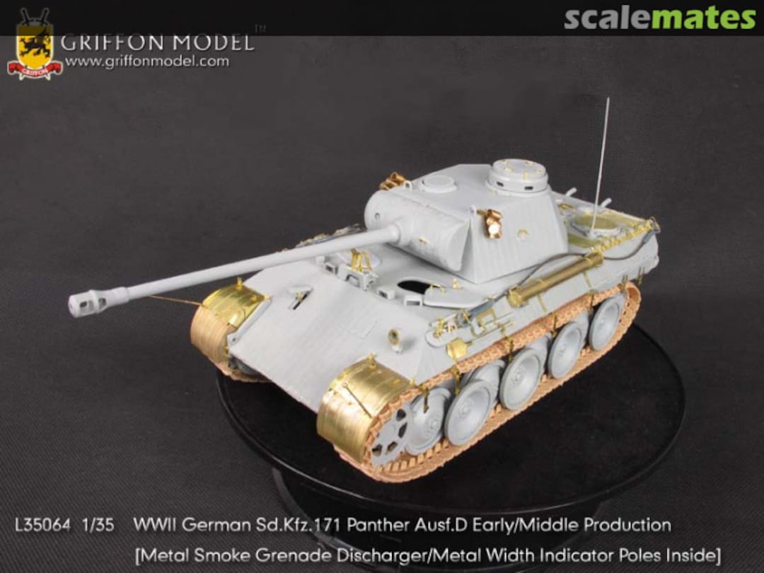 Boxart WW II German Sd.Kfz.171 Panther Ausf.D Early/Middle Production - Basic Set L35064 Griffon Model Boxart WW II German Sd.Kfz.171 Panther Ausf.D Early/Middle Production - Basic Set L35064 Griffon Model