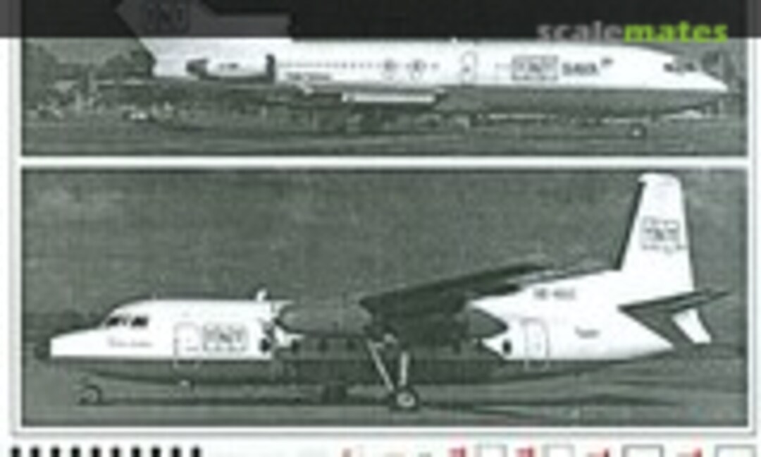 1:144 TNT: Fokker F.27 / Boeing 727-100C (Flightpath Decals FP44-254)