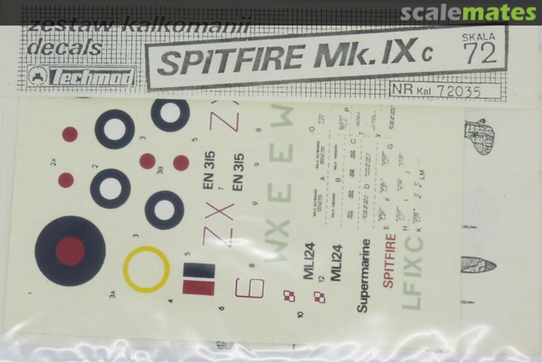 Boxart Spitfire Mk. IXc 72035 Techmod Boxart Spitfire Mk. IXc 72035 Techmod