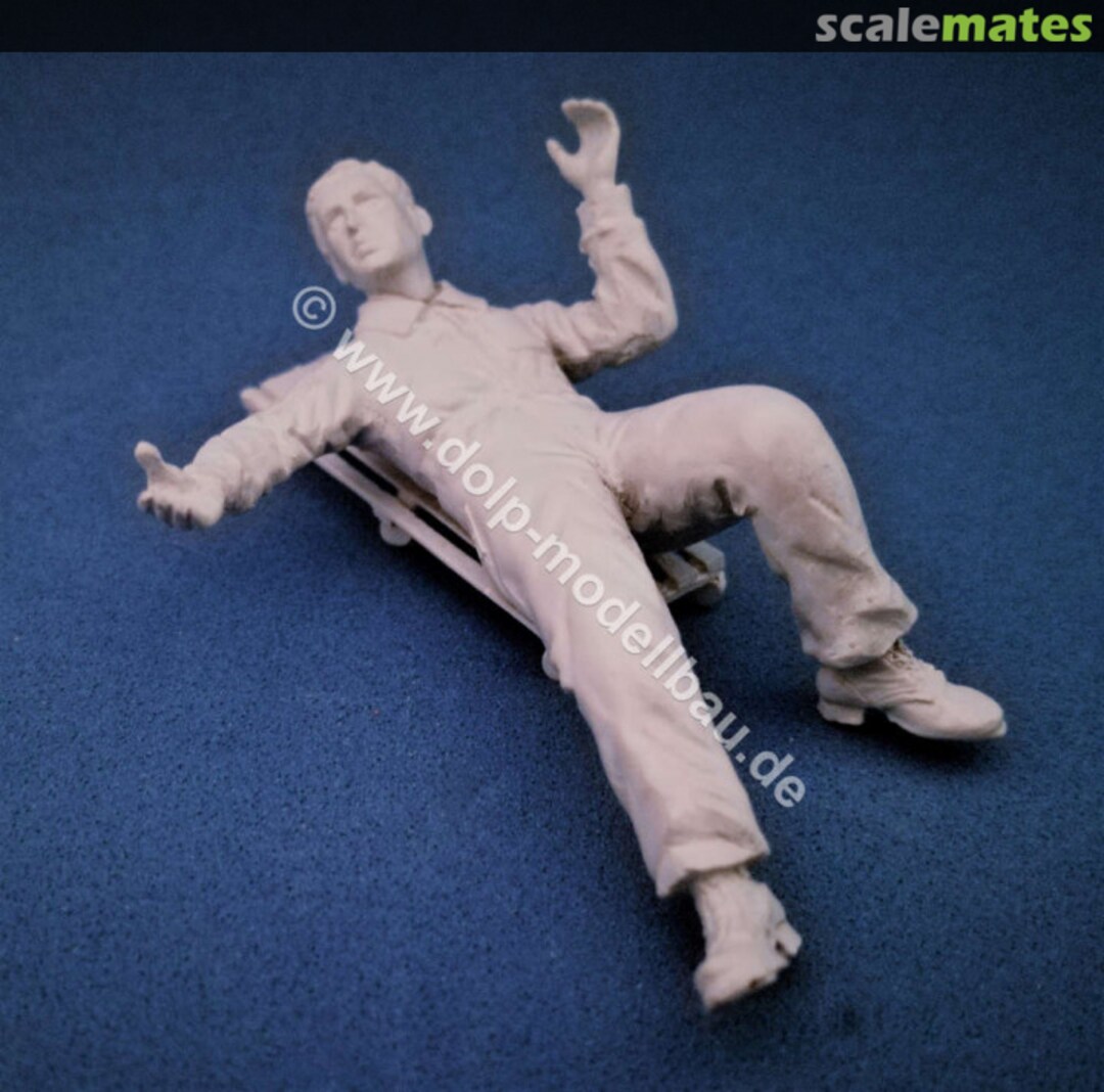 Boxart Mechaniker im Blaumann, liegend auf Rollbrett BW170 DOLP-Modellbau Boxart Mechaniker im Blaumann, liegend auf Rollbrett BW170 DOLP-Modellbau