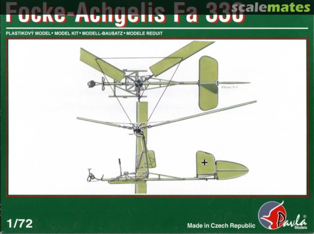 Boxart Focke-Achgelis Fa 330 72015 Pavla Models Boxart Focke-Achgelis Fa 330 72015 Pavla Models