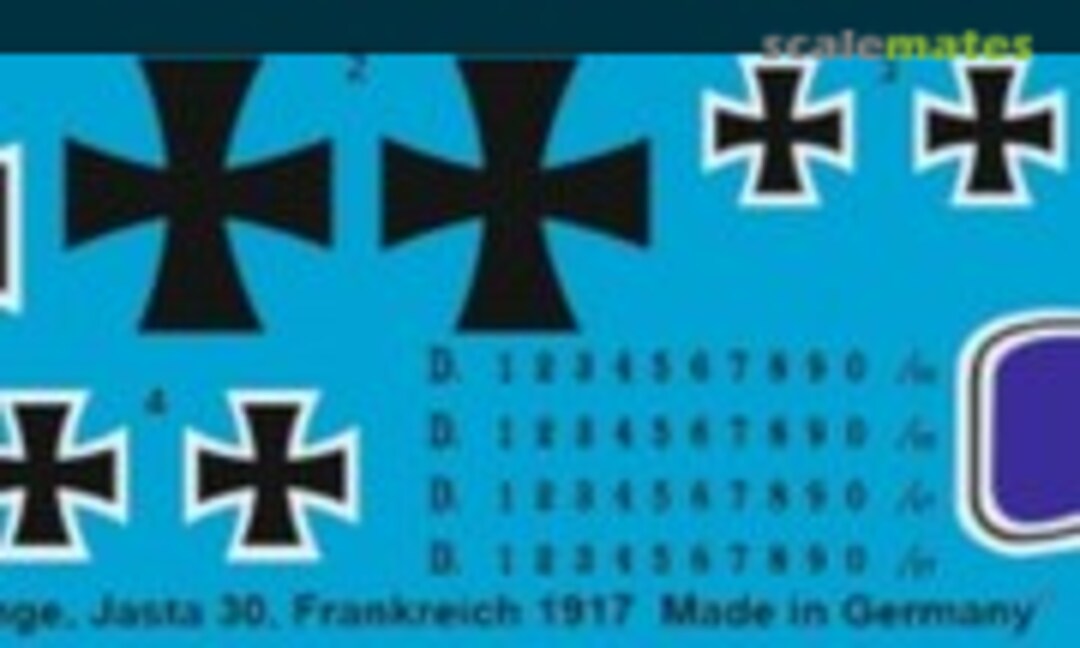 1:48 Albatros D.III Hans Bethge, Jasta 30, Frankreich 1917 (Peddinghaus-Decals 48 3689) 48 3689