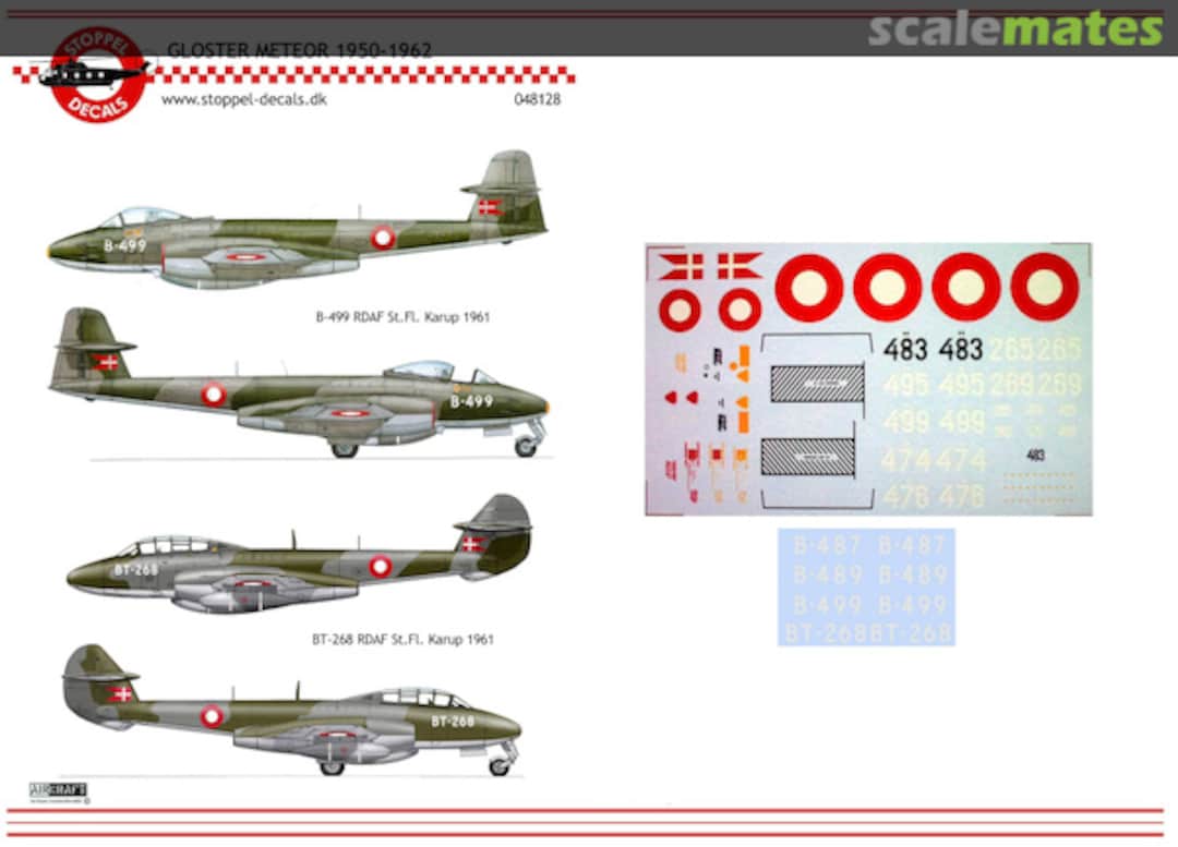 Boxart Gloster Meteor 1950-1962 048128 Stoppel Decals Boxart Gloster Meteor 1950-1962 048128 Stoppel Decals