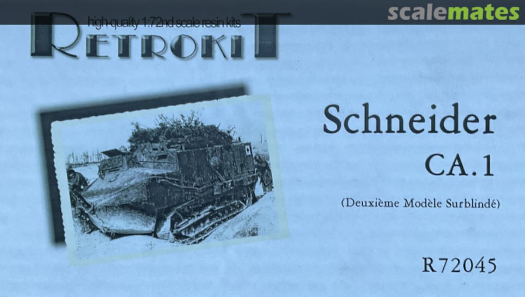 Boxart Schneider CA.1 R72045 RetrokiT Boxart Schneider CA.1 R72045 RetrokiT