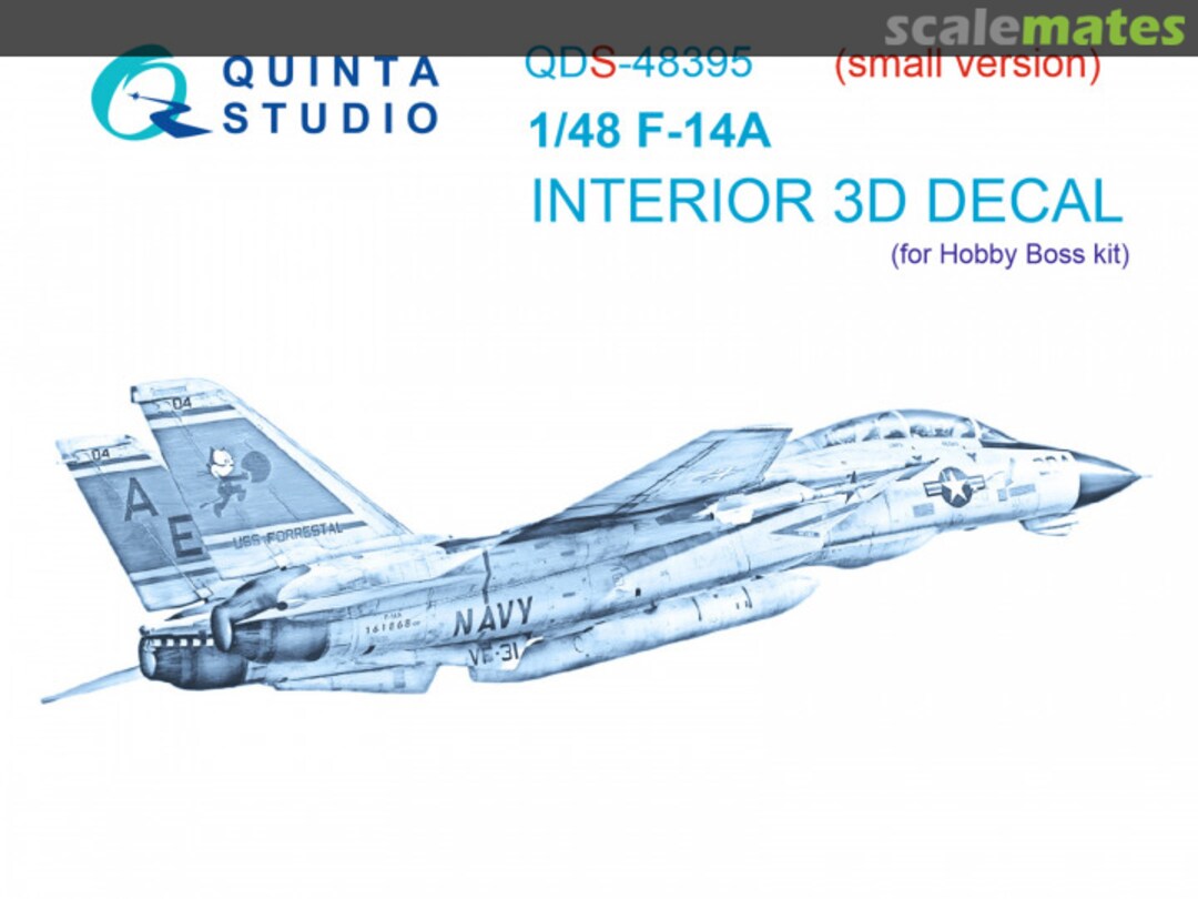 Boxart F-14A interior 3D decals (small version) QDS-48395 Quinta Studio Boxart F-14A interior 3D decals (small version) QDS-48395 Quinta Studio
