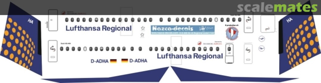Boxart Dash-8 Augsburg LH-REG D8-400-06 Nazca decals Boxart Dash-8 Augsburg LH-REG D8-400-06 Nazca decals