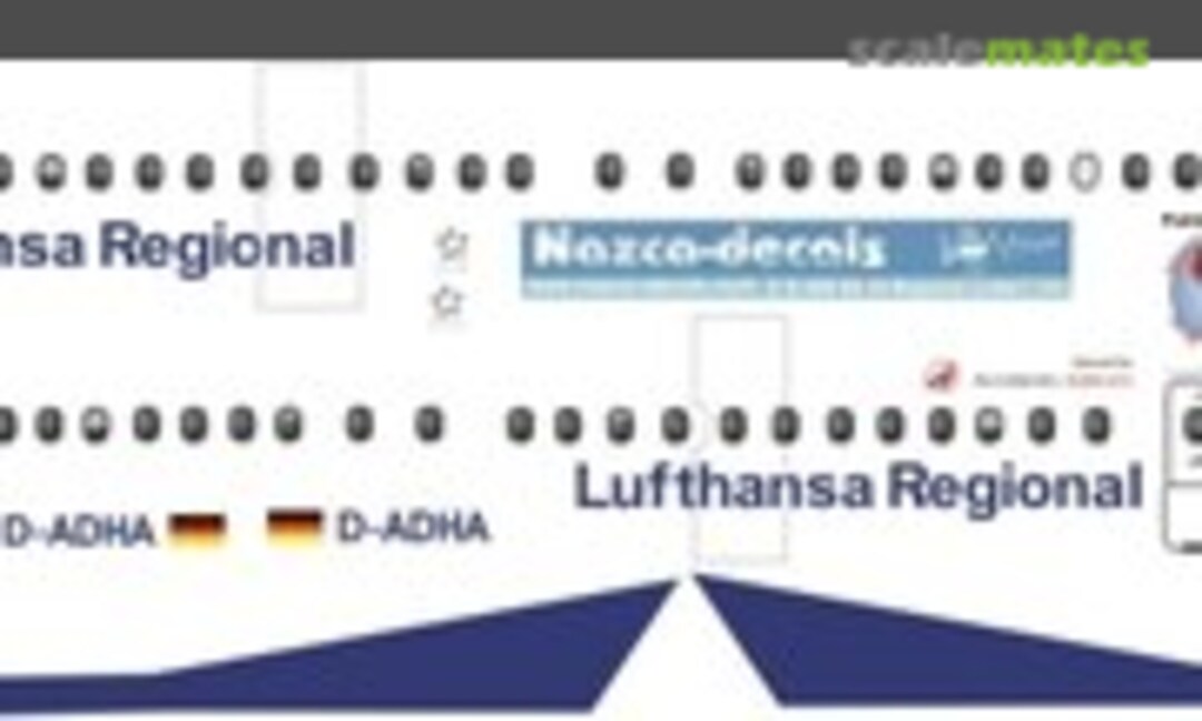 1:144 Dash-8 Augsburg LH-REG (Nazca decals D8-400-06) D8-400-06