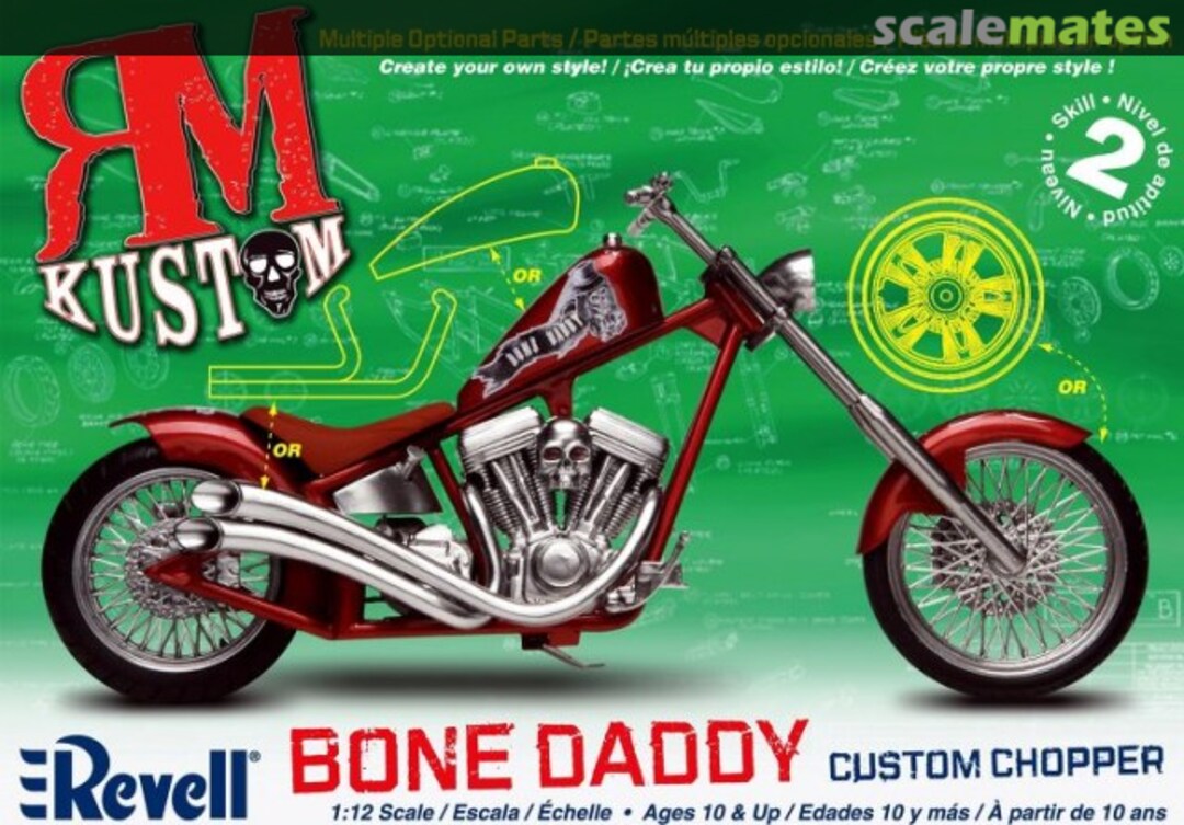 Boxart Bone Daddy Custom Chopper 85-7317 Revell