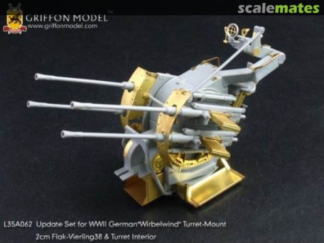 Boxart 2cm Flakpanzer IV Wirbelwind Turret & Flak Upgrade L35A062 Griffon Model Boxart 2cm Flakpanzer IV Wirbelwind Turret & Flak Upgrade L35A062 Griffon Model