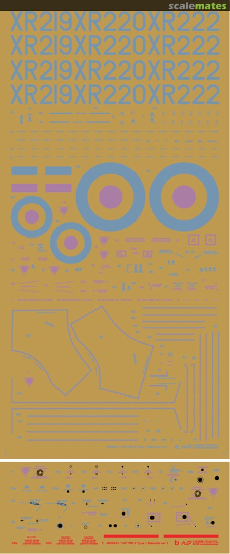 Boxart TSR.2 Type 1 Stencils Ver 1 48029A1 HobbyDecal Boxart TSR.2 Type 1 Stencils Ver 1 48029A1 HobbyDecal