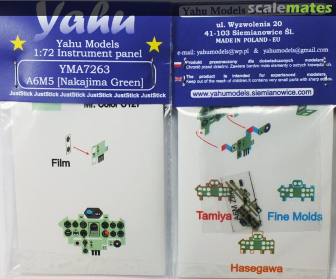 Boxart A6M5 Zero (Nakajima Green) YMA7263 Yahu Models Boxart A6M5 Zero (Nakajima Green) YMA7263 Yahu Models