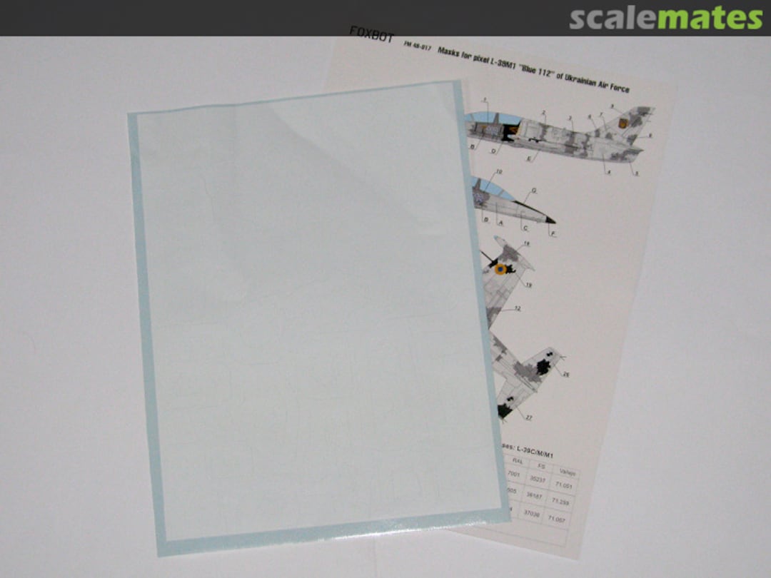 Boxart Masks for pixel L-39M1 “Blue 112” FM48-017 Foxbot Boxart Masks for pixel L-39M1 “Blue 112” FM48-017 Foxbot