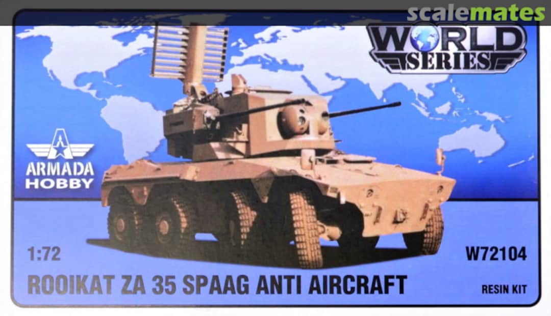 Boxart Rooikat ZA 35 SPAAG Anti Aircraft W72104 Armada Hobby Boxart Rooikat ZA 35 SPAAG Anti Aircraft W72104 Armada Hobby