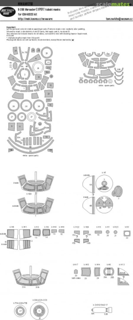 Boxart B-26B Marauder EXPERT kabuki masks NWAM1218 New Ware Boxart B-26B Marauder EXPERT kabuki masks NWAM1218 New Ware