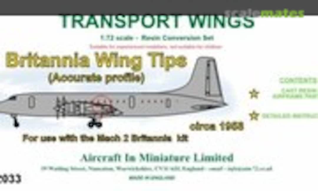 1:72 Bristol 175 Britannia Corrected Wingtips (Aircraft In Miniature Ltd TWC72033) TWC72033