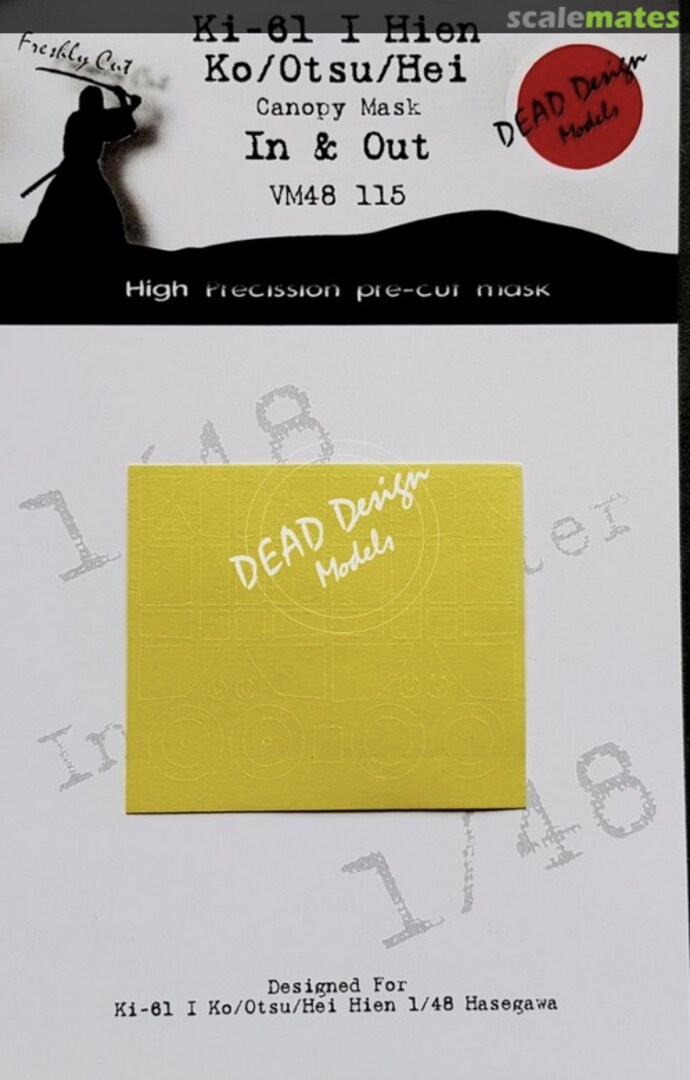 Boxart Kawasaki Ki-61-I Hien Ko/Otsu/Hei canopy masks (inside & outside) VM48115 DEAD Design Models Boxart Kawasaki Ki-61-I Hien Ko/Otsu/Hei canopy masks (inside & outside) VM48115 DEAD Design Models