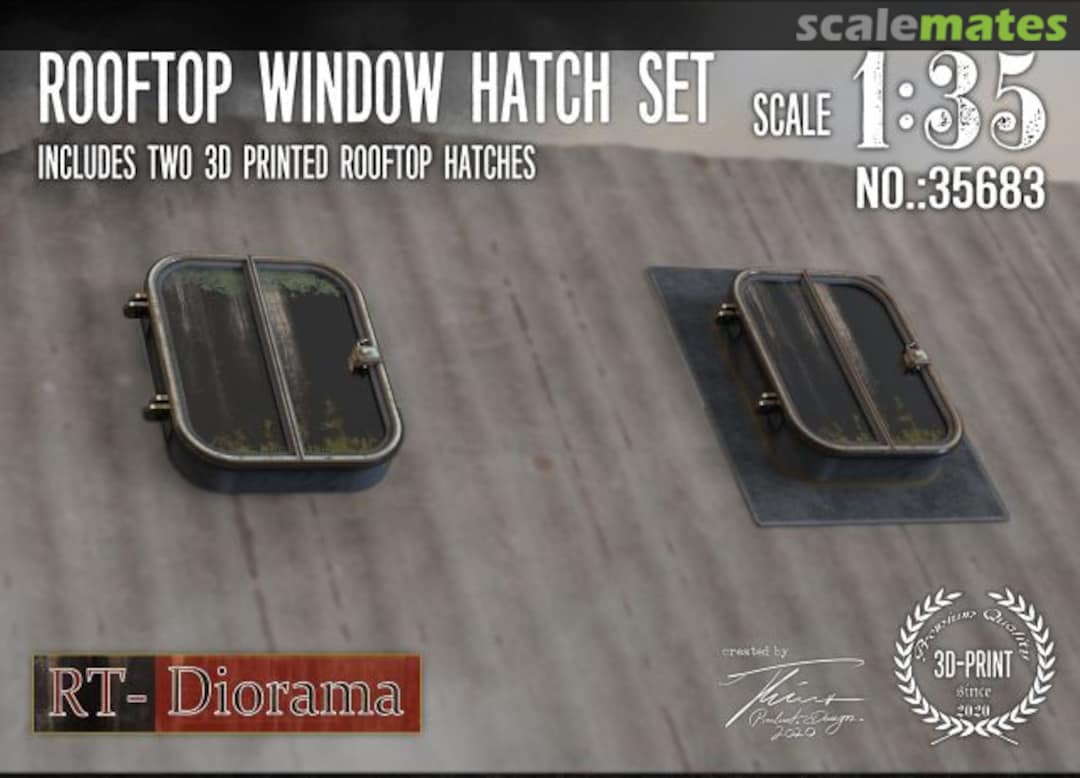 Boxart Rooftop Window Hatch Set 35683 RT-Diorama