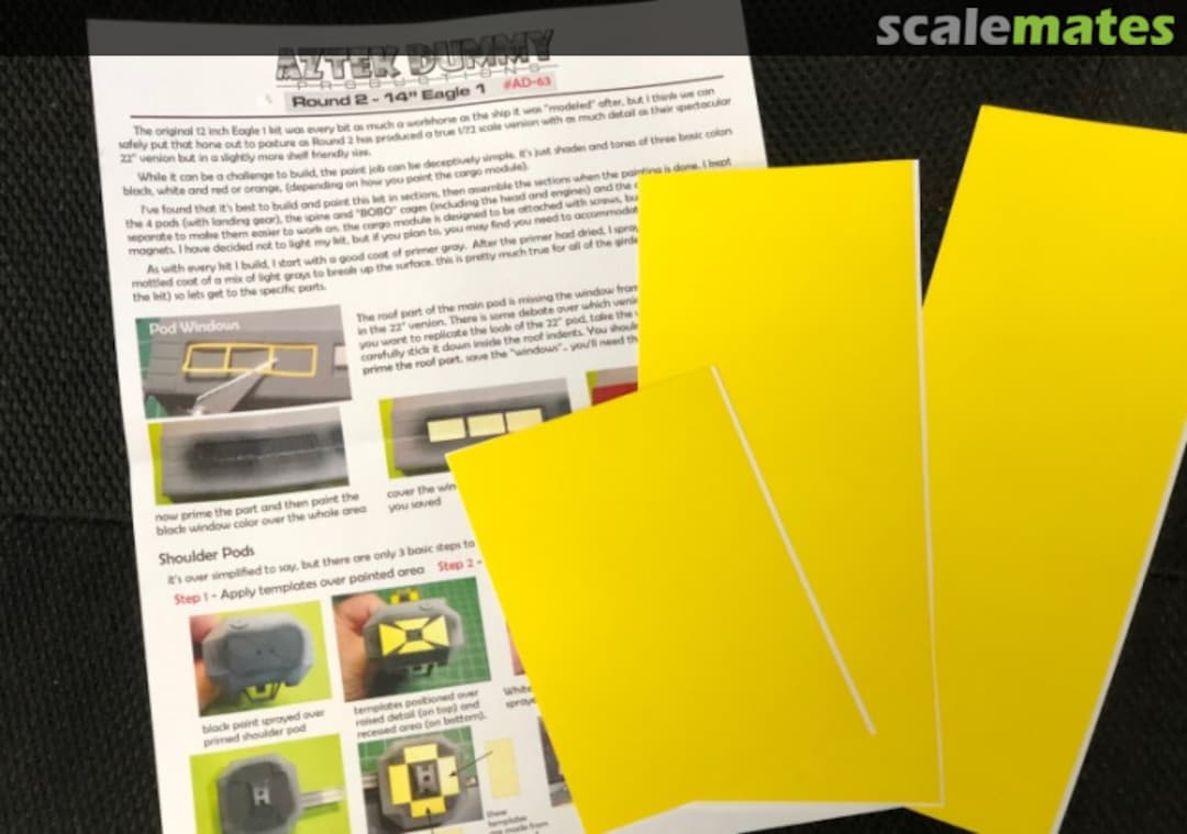 Boxart 14" Eagle 1 Paint Masks AD63 Aztek Dummy Productions Boxart 14" Eagle 1 Paint Masks AD63 Aztek Dummy Productions