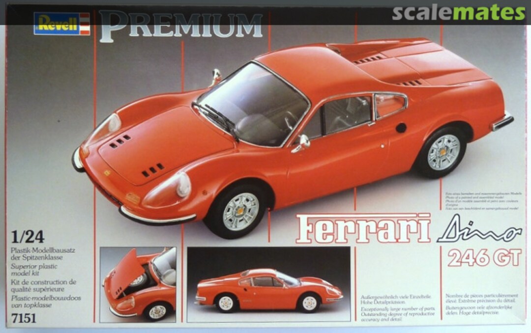 Boxart Ferrari Dino 246 GT 7151 Revell Boxart Ferrari Dino 246 GT 7151 Revell