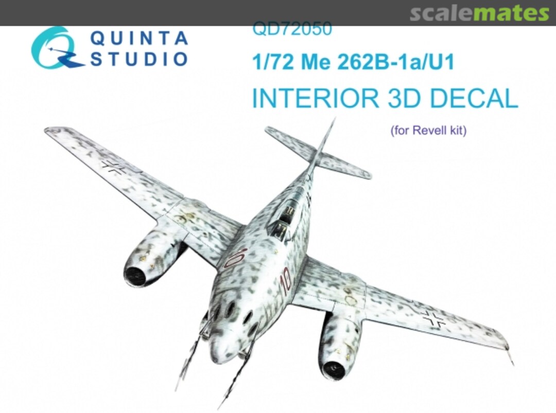 Boxart Me 262B-1a/U1 interior 3D decals QD72050 Quinta Studio Boxart Me 262B-1a/U1 interior 3D decals QD72050 Quinta Studio
