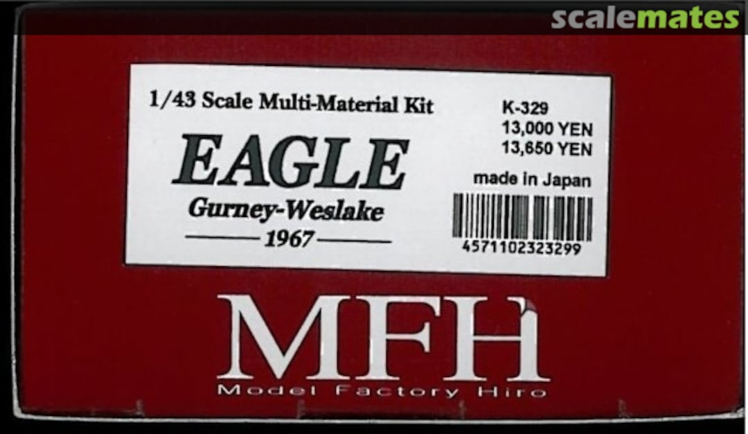 Boxart Eagle Gurney Weslake K-329 Model Factory Hiro Boxart Eagle Gurney Weslake K-329 Model Factory Hiro