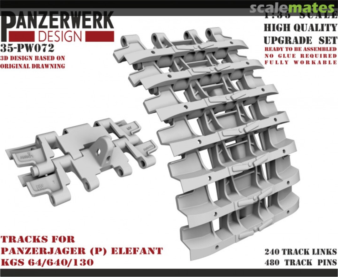 Boxart Elefant Tracks 35PW-072 Panzerwerk design Boxart Elefant Tracks 35PW-072 Panzerwerk design