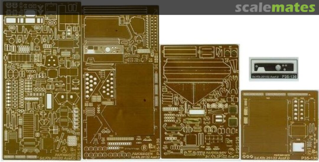 Boxart Sd.Kfz. 251/22 Ausf. D Pakwagen P35-136 Part Boxart Sd.Kfz. 251/22 Ausf. D Pakwagen P35-136 Part
