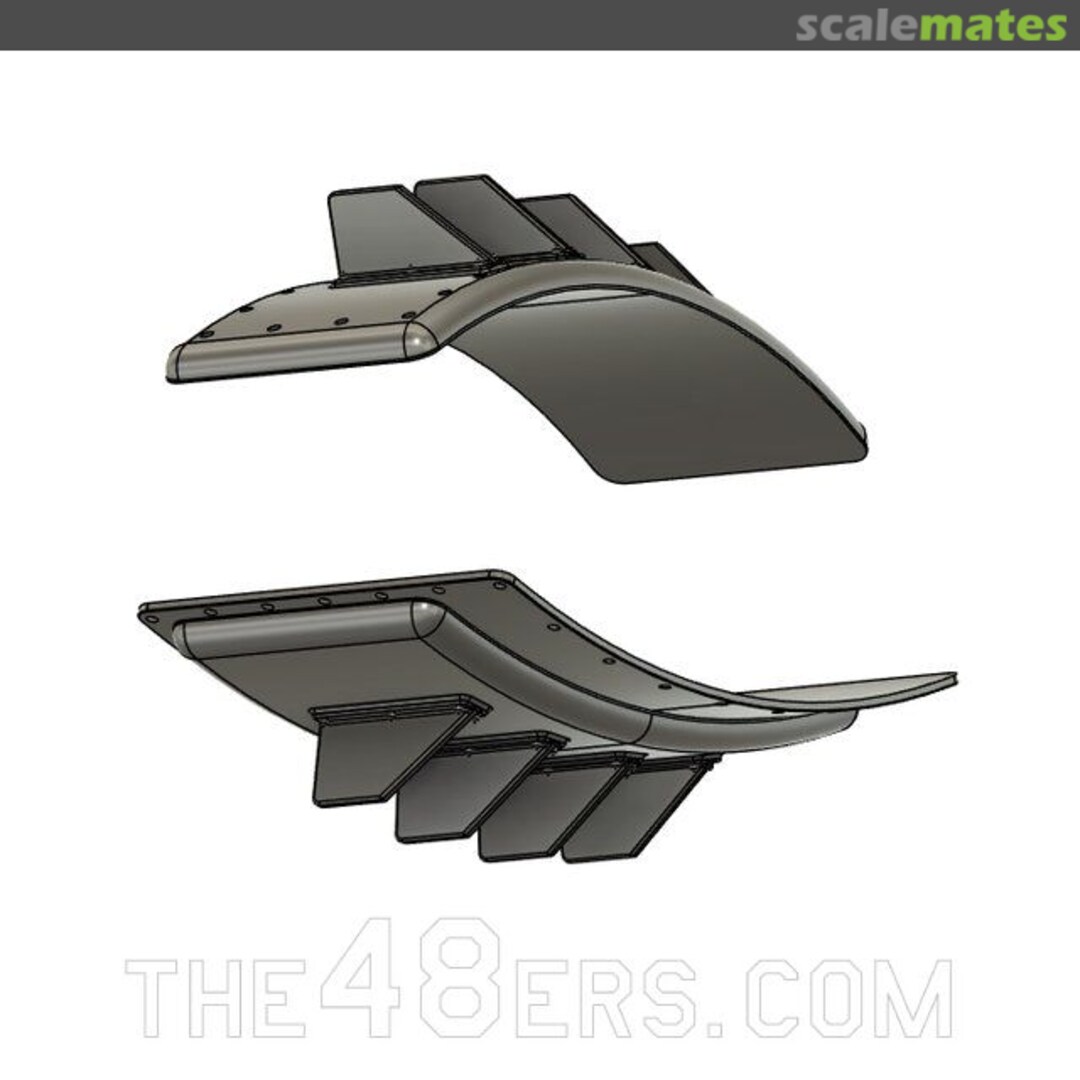 Boxart F-16 ADF Antenna set + Loc-Gls antenna (Bird Slicer) WOL481109 Wolf 3D Resin Parts