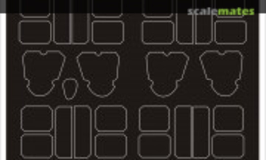 1:48 North American P-51 B Mustang - mini paint mask set (Montex SM48574) SM48574