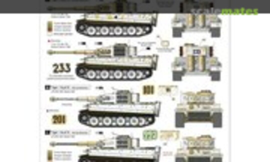 1:35 Tiger I Ausf E Mid production with zimmerit (Star Decals 35-978) 35-978