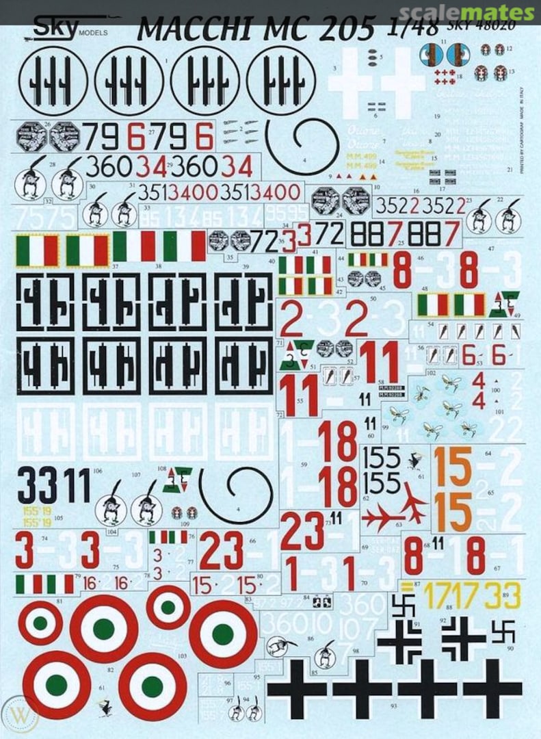 Boxart Macchi MC 205 48020 Sky Models Boxart Macchi MC 205 48020 Sky Models
