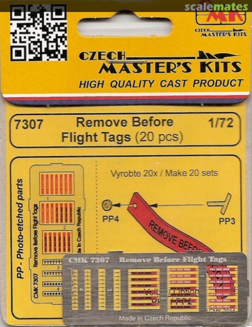 Boxart Remove Before Flight tags 7307 CMK