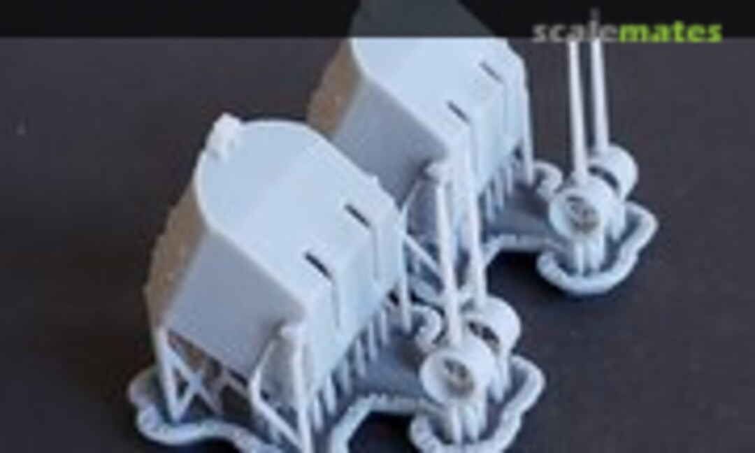 1:192 5"/38 cal. Mk.28 Twin-gun Mounts (set of 2) (Model Monkey MM192-5in-38Mk.28) MM192-5in-38Mk.28