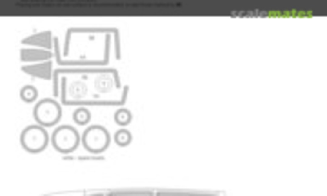 1:48 F-14A Tomcat BASIC kabuki masks (New Ware NWAM0157) NWAM0157