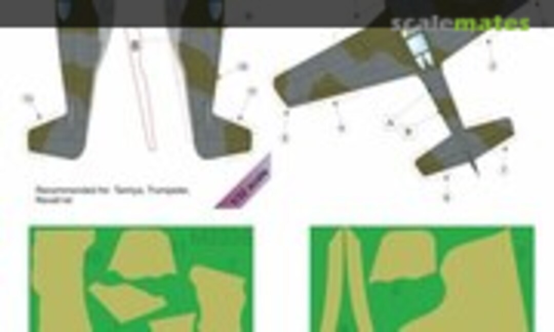 1:32 N.A. Mustang Mk.III - RAF Pt.2 Camouflage Painting Mask (LF Models M3236) M3236