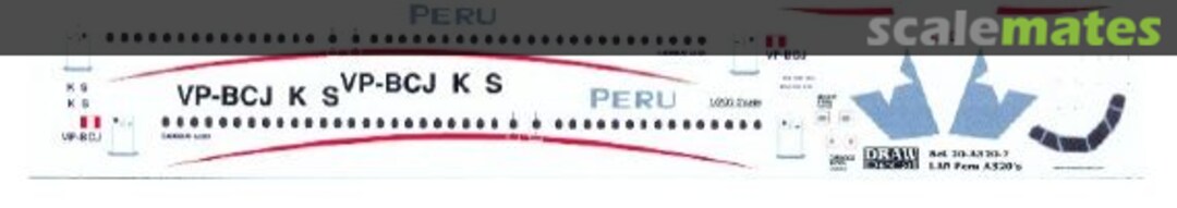 Boxart Airbus A320-233 20-A320-7 Draw Decal Boxart Airbus A320-233 20-A320-7 Draw Decal